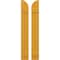 Ekena Millwork Americraft 2-Board (2 Batten) Wood Joined Board-n-Batten Shutters w/ Arch Top, ARW101BQ207X77TUH, PR ARW101BQ207X77TUH - alternate 1